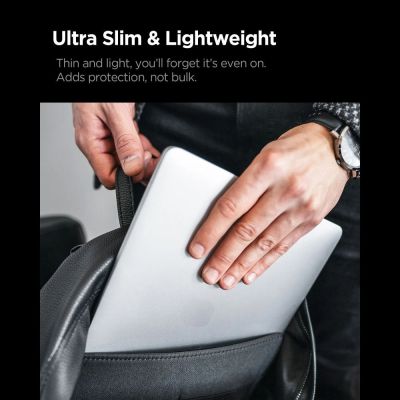 7. Spigen AirSkin Case for MacBook Pro 14" 2021 / 2023 / 2024 / 2025 / 2026 - Transparent Matte