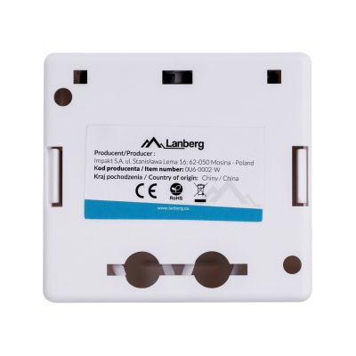 6. Lanberg OU6-0002-W surface-mounted socket (RJ-45; UTP; white)