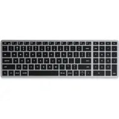 5. Satechi Slim X2 Bluetooth Backlit Keyboard – wireless keyboard with numeric keypad (Space Gray) US
