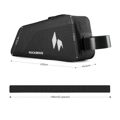 2. Rockbros AS-151 RideMate Waterproof Top Tube Bag - Black