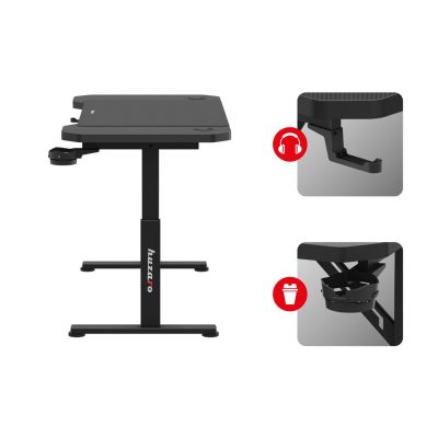 6. Huzaro Hero 2.6 Black Gaming Desk
