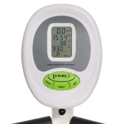 45. HMS R9259 white and green recumbent magnetic bike