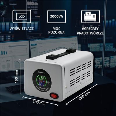 4. Qoltec Automatic Voltage Stabilizer AVR 2000VA