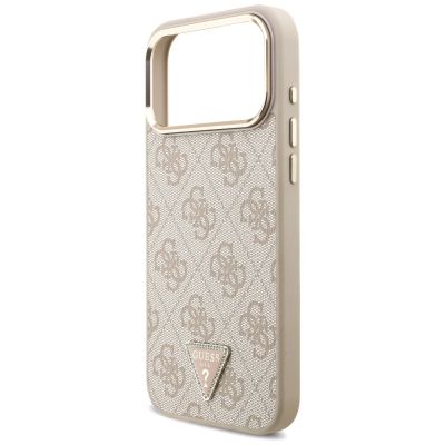 6. Guess 4G Triangle Logo MagSafe Case for iPhone 17 Pro Max - Rose Gold