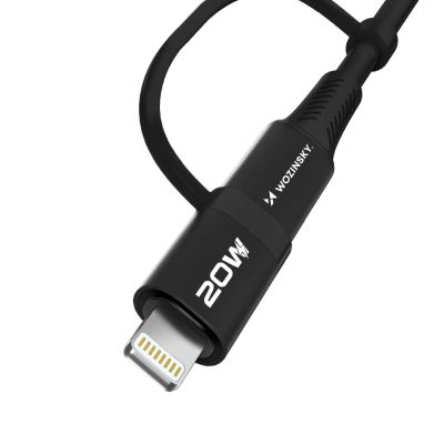4. Wozinsky WNBAA 4in1 cable 2x USB-C 1x USB-A 1x Lightning 60W 1 m - black