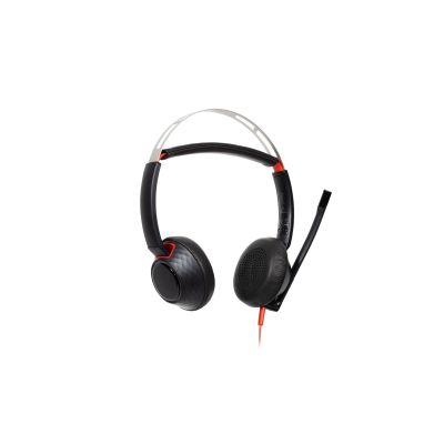 157. Poly Blackwire 5220 Stereo Headphones USB-C Headset +3.5mm Plug +USB-C/A Adapter 8X231AA