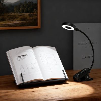 7. Tech-Protect LL100 Wireless Lamp with Clip + USB-A / USB-C Cable 30 cm - Black
