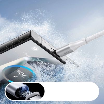 6. Joyroom S-A28 Flash Series 3A USB-A - USB-C Cable 2m - White