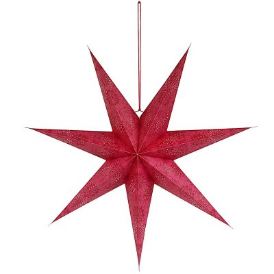 2. DECORATIVE PAPER STAR 75CM RED
