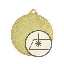 Medal with engraving on laminate