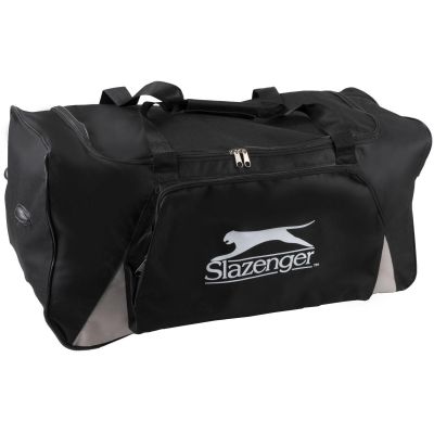 4. SLAZENGER TRAVEL SPORTS BAG WITH WHEELS, BLACK