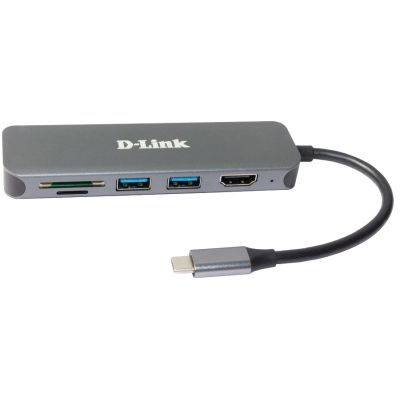 2. D-Link DUB-2327 Wired USB Type-C Docking Station Gray