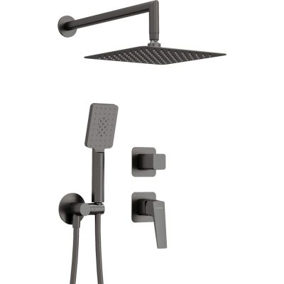 Concealed shower set
