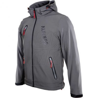 3. Alpinus Denali softshell jacket gray M BR43386