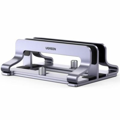Ugreen Ugreen LP258 Vertical Stand for 2 Devices, Aluminum, for Laptop and Tablet - Silver