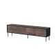 4D CORTINA TV cabinet 200x40x55 black/walnut