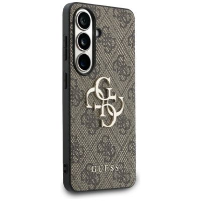 4. Guess 4G Big Metal Logo Case for Samsung Galaxy S26 - Brown