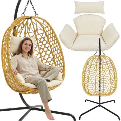 17. COCOON HANGING CHAIR 105x195CM BROWN