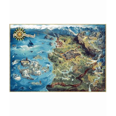 2. Puzzle Good Loot: The Witcher - The Northern Realms Map, 1000 pieces