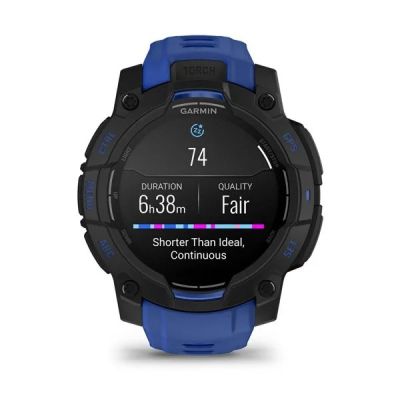 39. GARMIN Instinct 3 AMOLED 45mm Black/Bolt Blue smartwatch
