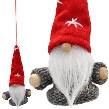 RED LEPHOBE BAUBLE PENDANT 11CM