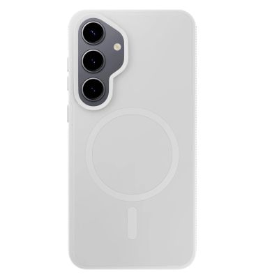 17. 3mk Smoke MagCase for Samsung Galaxy S25 - white-transparent