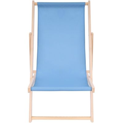 5. CLASSIC WOODEN DECK CHAIR CORNFLOWER BLUE