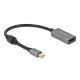 4. DeLOCK 66570 Adapter Cable 0.2m Mini DisplayPort HDMI Type A (Standard) Black, Gray
