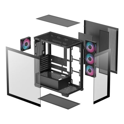 27. DeepCool CG580 4F R-CG580-BKADA4-G-1 Midi Tower Case Black
