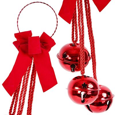 4. DECORATIVE BALL DECORATION, LENGTH 46 CM, RED
