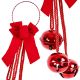 4. DECORATIVE BALL DECORATION, LENGTH 46 CM, RED