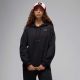 Women's Air Jordan Flight Fleece Satin-Lined Pullover Hoodie Black - FV7050-010