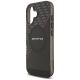 6. AMG Double Layer Transparent Rhombs MagSafe Case for iPhone 17 - Black and Red
