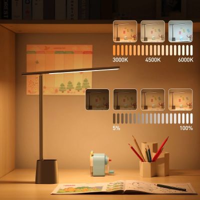 18. Baseus Smart Eye wireless LED desk lamp with battery 2200 mAh gray (DGZG-0G)