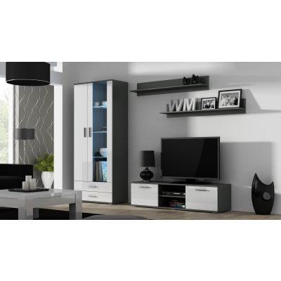 12. Shelf 125cm (2 pcs) SOHO grey matte