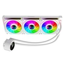 GameMax ICEBURG 360 DIGITAL WH computer cooling system Processor All-in-one Liquid Cooler 12 cm White 1 pc.