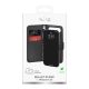 2. Puro Wallet Stand Case for iPhone 17 Air made of eco-leather, with a flap, wallet and stand function - black