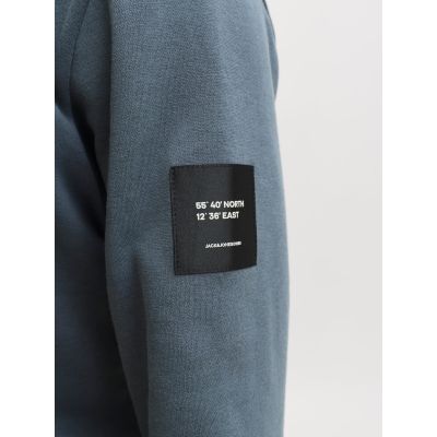 7. Jack&Jones men's hoodie JJCLEVELAND SWEAT HOOD SN 12298441 TURBULENCE