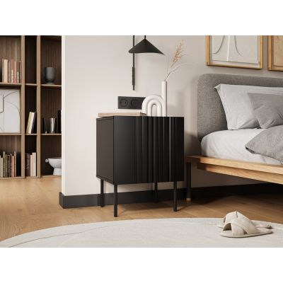 3. Bedside table 2 pcs ISLA 44.5x40x59 black matt