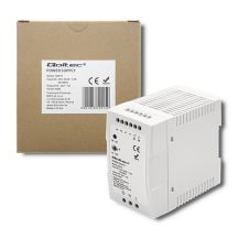 QOLTEC DIN RAIL POWER SUPPLY 96W | 24V | 4A | WHITE | SLIM