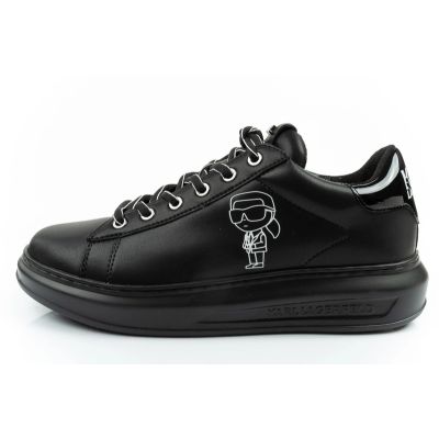 2. Karl Lagerfeld men's shoes sneakers Kapri natural leather black