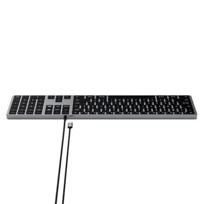 5. Satechi Slim W3 Keyboard with Numeric Keypad USB-C (Space Gray) US