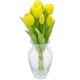 19. BOUQUET OF 7 YELLOW TULIPS 31 CM LIFE-LIKE SPRING DECORATION