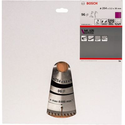3. Saw blade 254x32.2x30mm 96 teeth BOSCH
