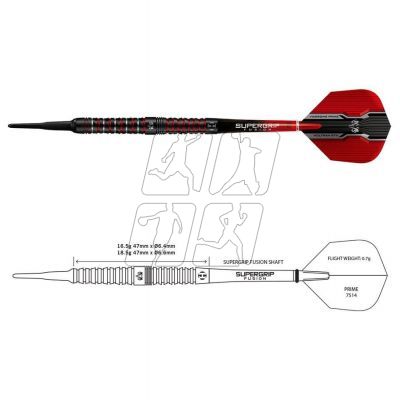 7. Harrows Wolfram Infinity 97% Softip HS-TNK-000013388 Darts