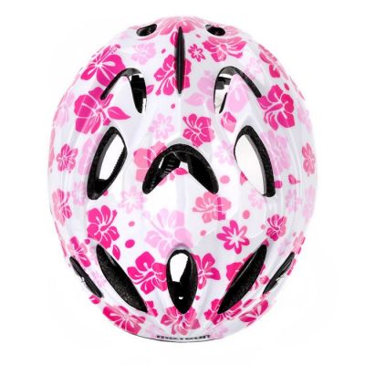 2. Meteor HB6-5 Junior 23246 White Floral Bike Helmet