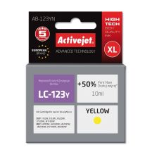 Activejet AB-123YN Ink (replacement for Brother LC123Y/121Y; Supreme; 10 ml; yellow)