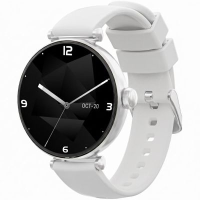 2. Smartwatch Gravity Silver White 2 Straps GT26-8