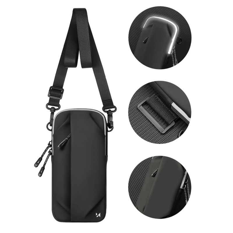 5. Wozinsky WSDB-B armband phone bag for running - black