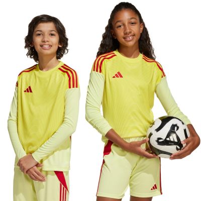 10. adidas Tiro 25 Competition Long Sleeve Kids' Goalkeeper Jersey Yellow and Red KJN2020